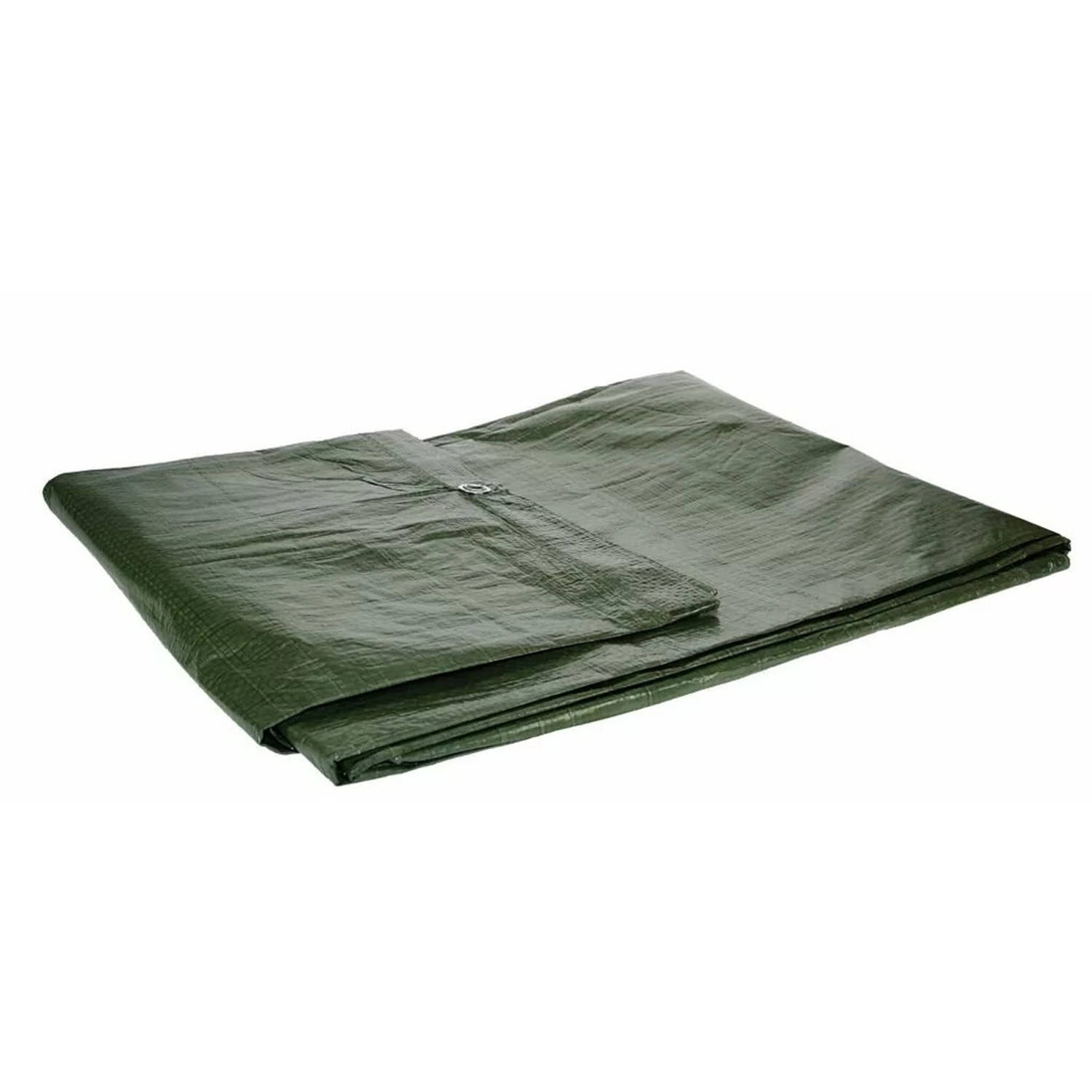 Afdekzeil/dekzeil groen waterdicht kunststof 90 gr/m2 - 200 x 400 cm - Afdekzeilen
