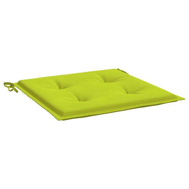 vidaXL Tuinstoelkussens 4 st 50x50x3 cm oxford stof felgroen