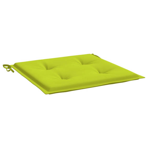 vidaXL Tuinstoelkussens 4 st 40x40x3 cm oxford stof felgroen