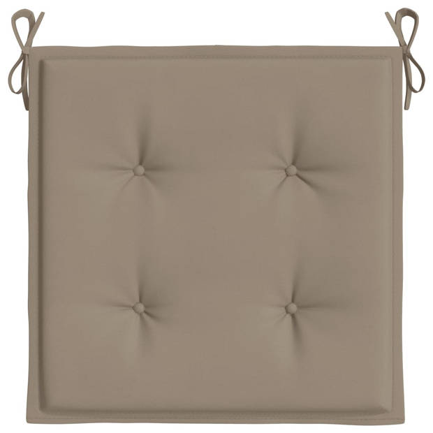 The Living Store Stoelkussens - Oxford stof - 40 x 40 x 3 cm - Waterafstotend - Set van 6