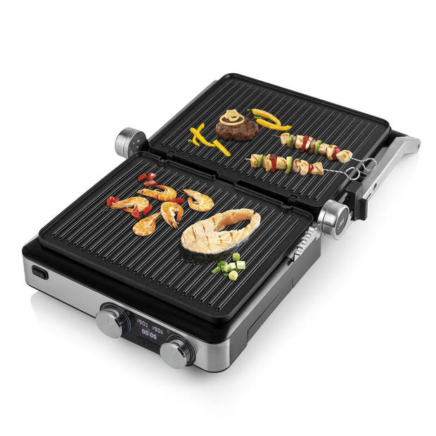 Princess 117310 Digital Grill Master Pro - 2 regelbare thermostaten - Digitaal bedieningspaneel