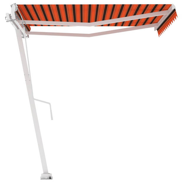 vidaXL Luifel vrijstaand automatisch 300x250 cm oranje en bruin