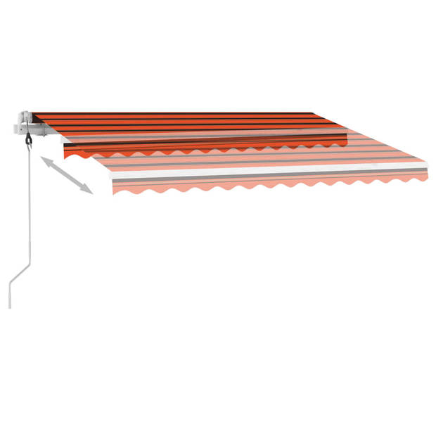 vidaXL Luifel vrijstaand automatisch 300x250 cm oranje en bruin