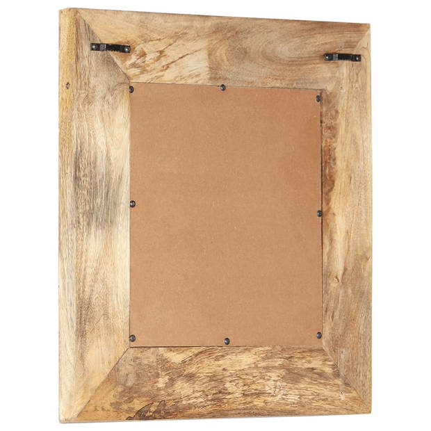 vidaXL Spiegel handgesneden 50x50x2,5 cm massief mangohout