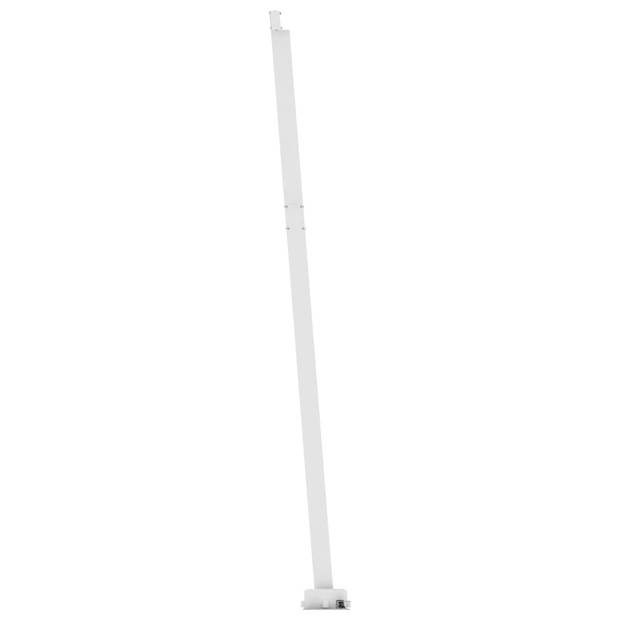 vidaXL Luifel automatisch met LED en windsensor 450x350 cm geel wit