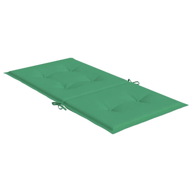 vidaXL Tuinstoelkussens 6 st 100x50x3 cm oxford stof groen