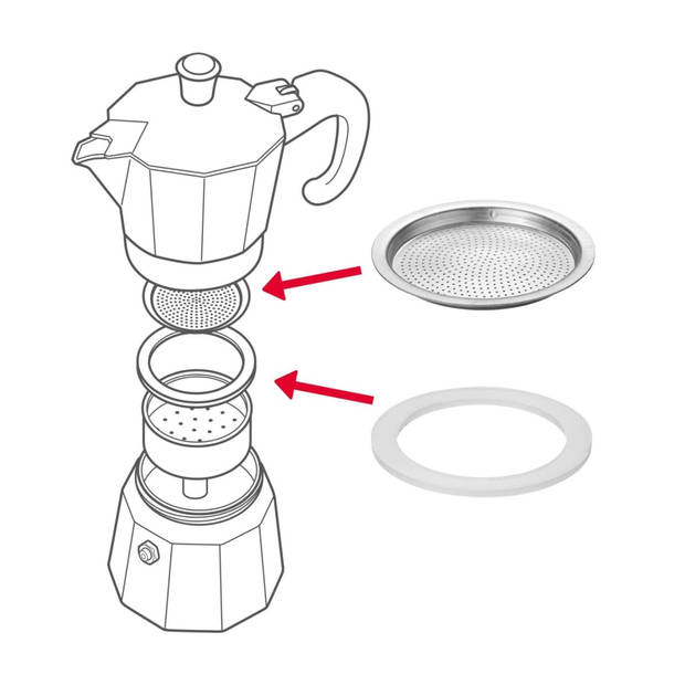 Westmark Onderhoudsset voor Percolator 6 Kops