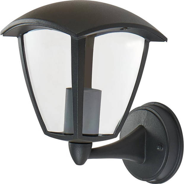 LED Tuinverlichting - Buitenlamp - Sanola Ponci - E27 Fitting - Spatwaterdicht IP44 - Mat Zwart - Aluminium