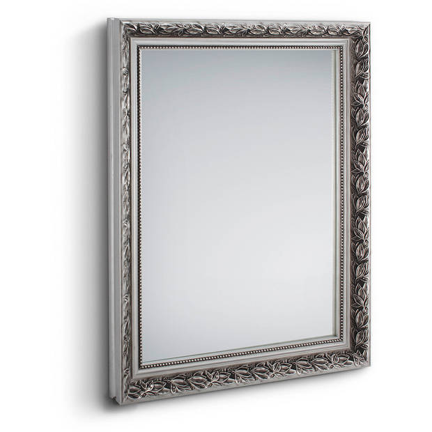 Spiegel - Trion Tonia - 55x70 - Wandspiegel in Frame - Oud Zilver