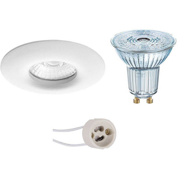 LED Spot Set - LEDVANCE Parathom PAR16 927 36D - Pragmi Luno Pro - Waterdicht IP65 - GU10 Fitting - Dimbaar - Inbouw