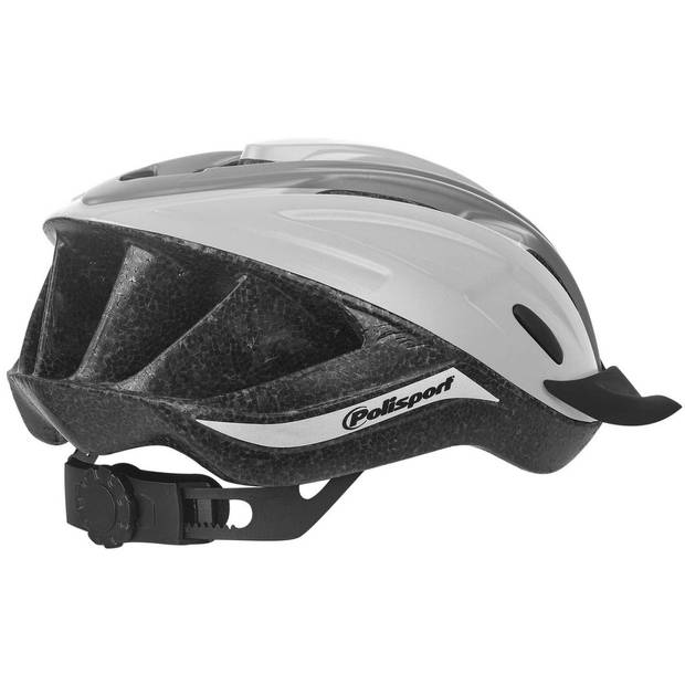 Polisport fietshelm Ride In 54-58 cm lichtgrijs/zwart