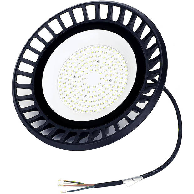 LED UFO High Bay 100W - Aigi Eiya - Magazijnverlichting - Waterdicht IP65 - Helder/Koud Wit 6500K - Aluminium