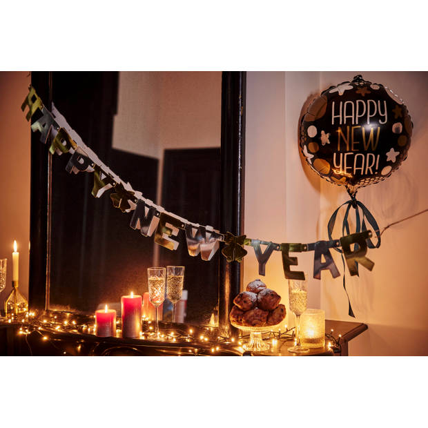 Folieballon Happy New Year 45 cm