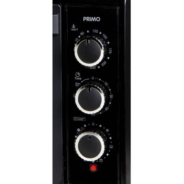 PRIMO PR253OV Oven - Hetelucht & Grill - Vrijstaand - 42L - Zwart