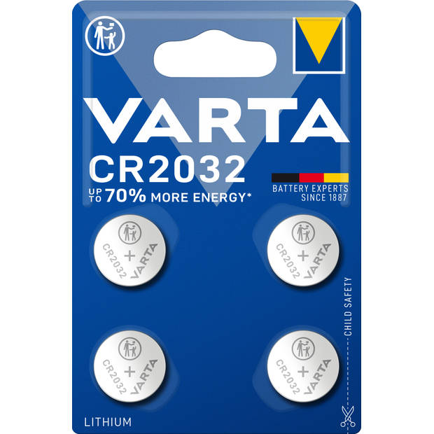 Varta Lithium knoopcel CR2032 Blister 4