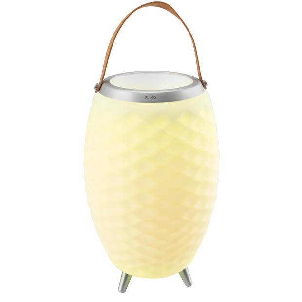 FlinQ Bali XL - Speaker Lamp - Draadloze Speaker - Wijnkoeler - Bluetooth - RGB - Wit