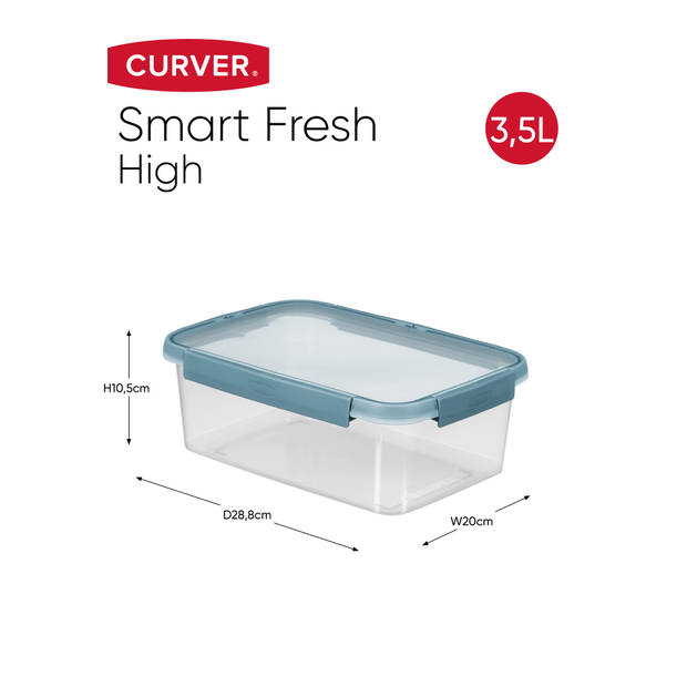 Curver Smart Fresh Eco Vershouddoos Rechthoekig 3,5L - Hoog