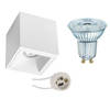 Opbouwspot Set - LEDVANCE Parathom PAR16 927 36D - Pragmi Cliron Pro - GU10 Fitting - Dimbaar - Opbouw Vierkant - Mat