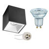 Opbouwspot Set - LEDVANCE Parathom PAR16 940 36D - Pragmi Cliron Pro - GU10 Fitting - Dimbaar - Opbouw Vierkant - Mat