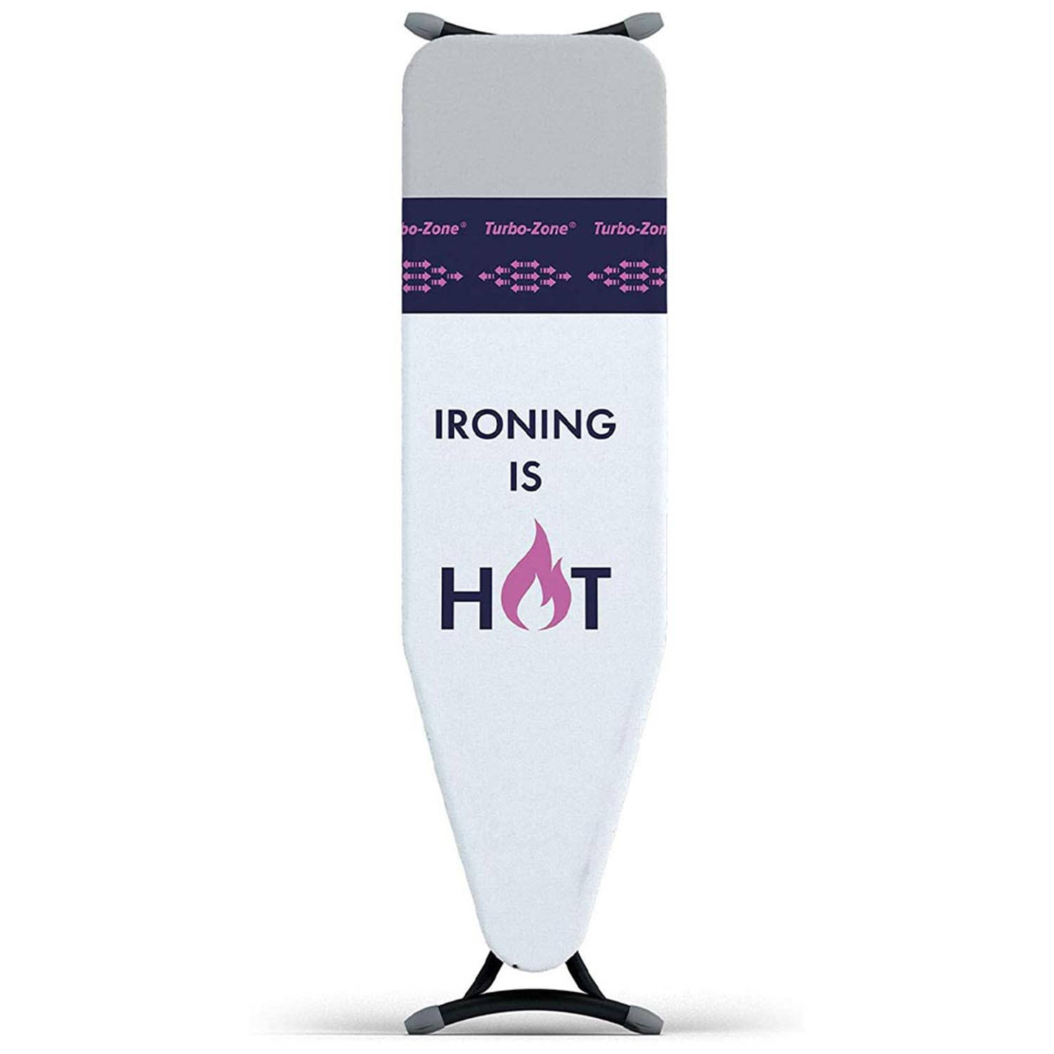 Laundryspecialist® Strijkplank Ironing Is Hot Met Geavanceerde Parkeerplaats Voor Uw Verhitte Strijkijzer