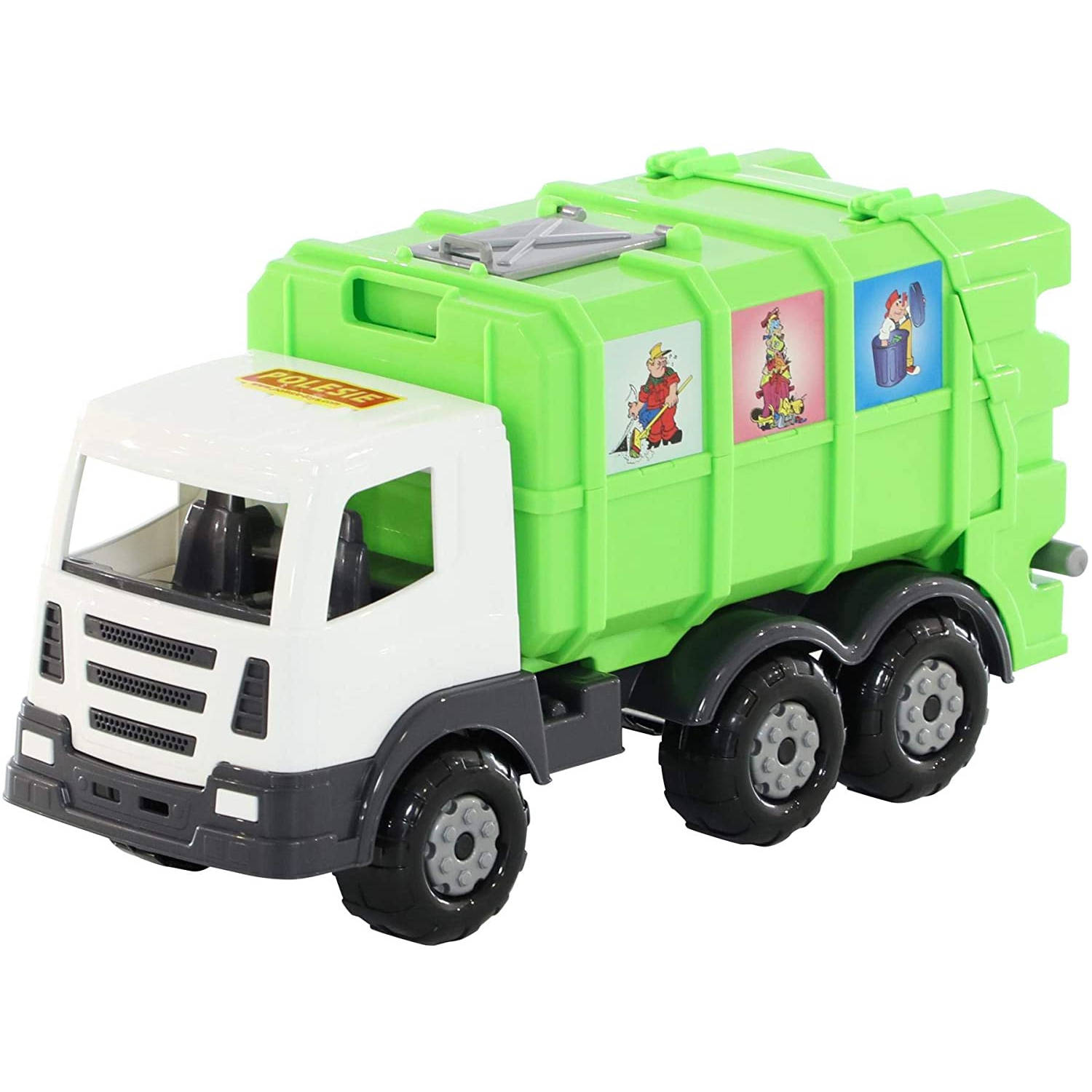 Polesie Vuilniswagen Bobby-s Junior 42 X 16,5 Cm Groen 2-delig