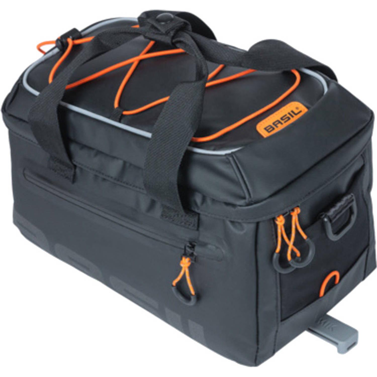 Basil bagagedragertas Miles MIK 7 liter zwart/oranje - 18114