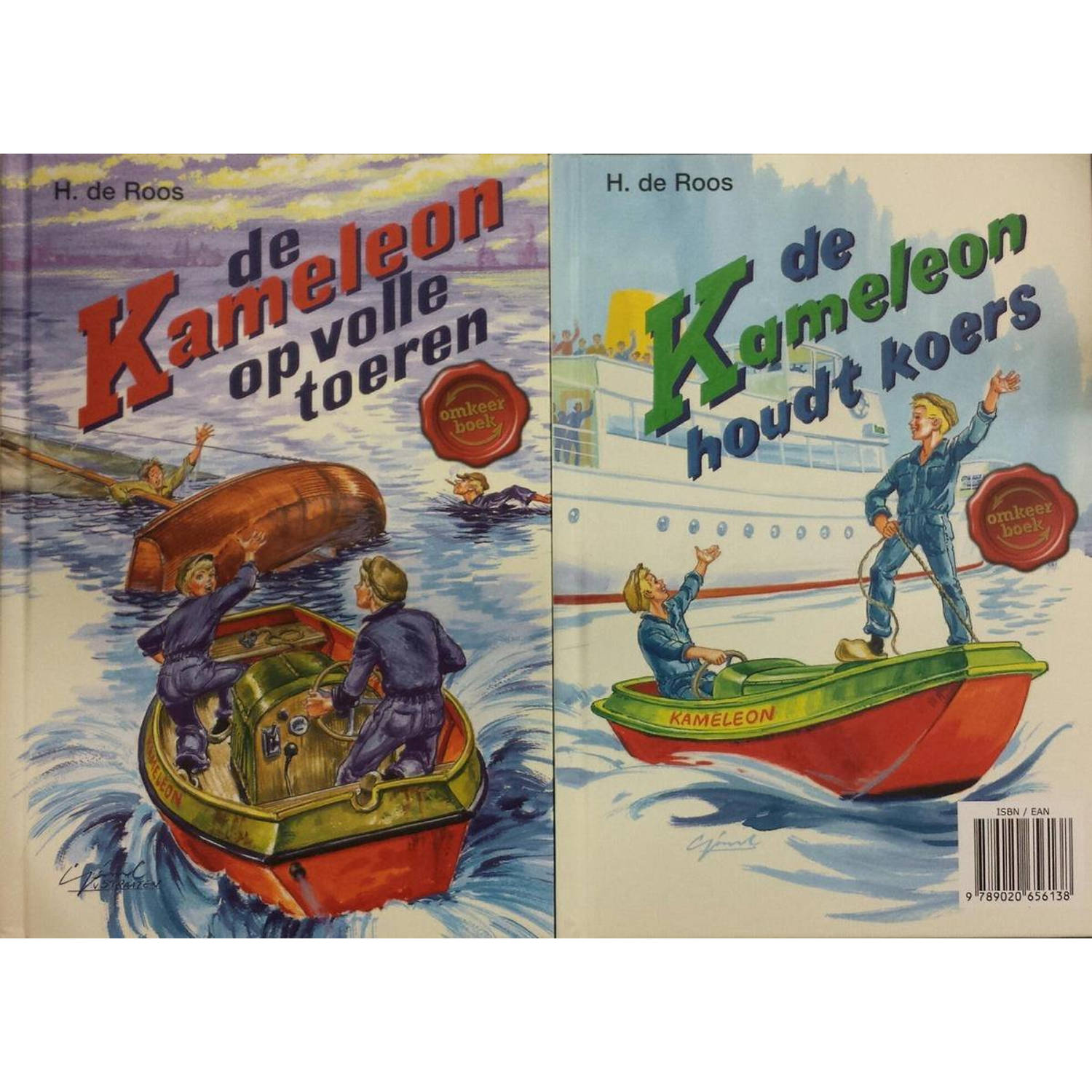 De Kameleon Op Volle Toeren / De Kameleon Houdt Koers. Omkeerboek.