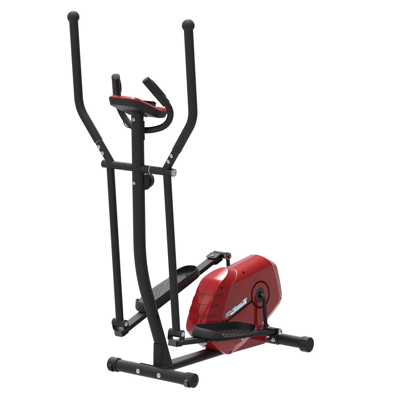 Turbotronic St-x7 Crosstrainer Fitness Hometrainer Zwart-rood