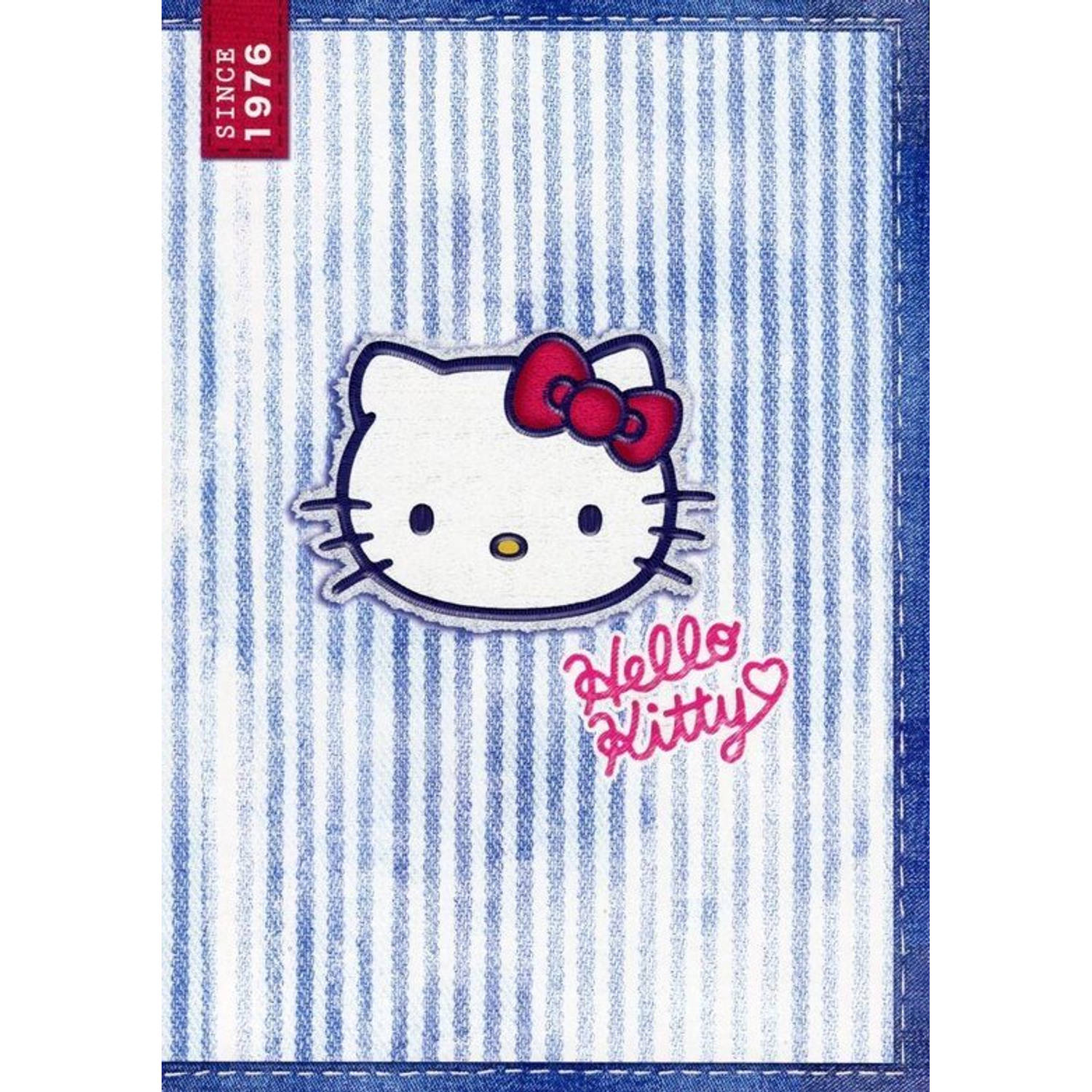 Hello Kitty Schrift A4 Ruit 10mm Blauw (2 stuks)