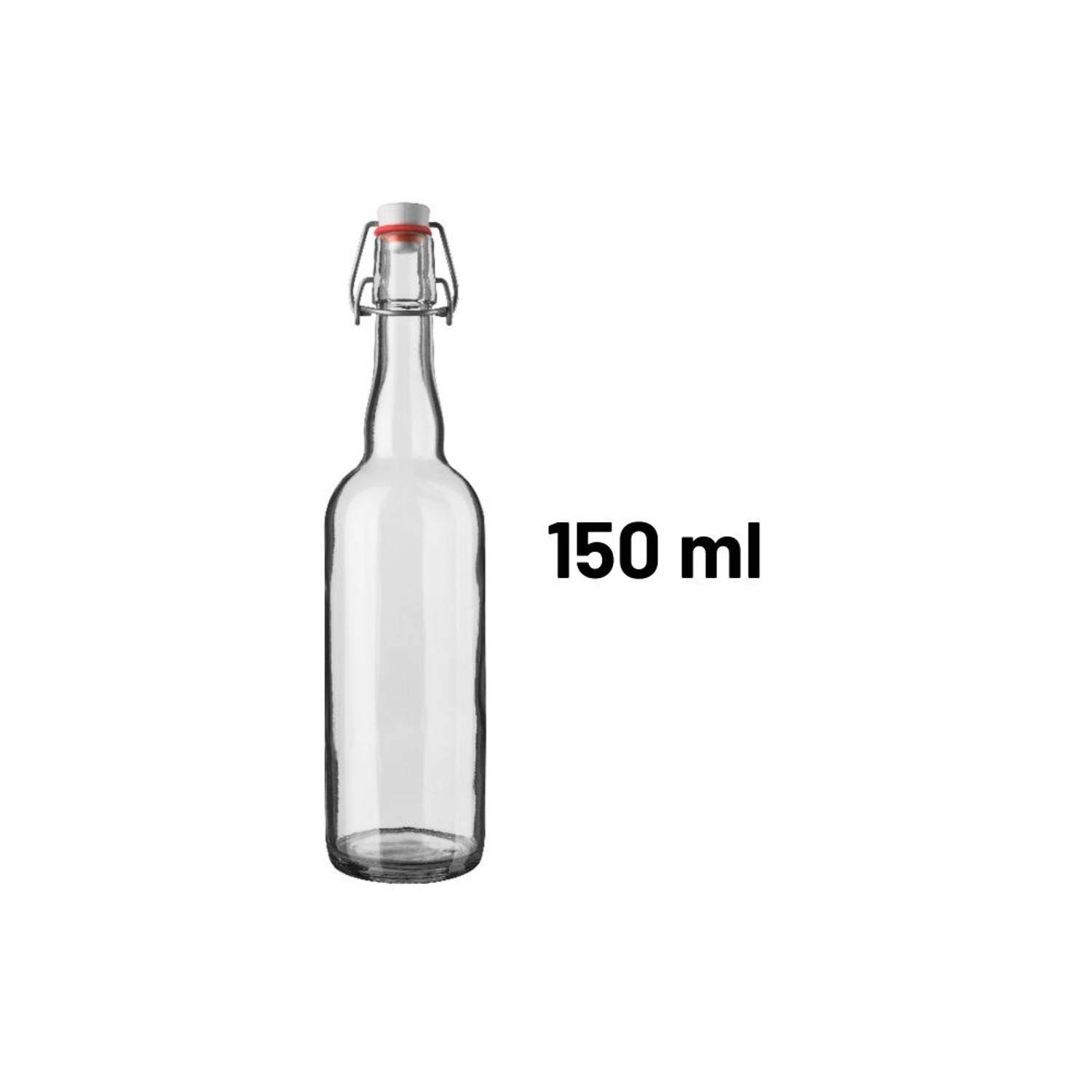 Beugelfles - 150 ml - Glas - - Glas met Beugelsluiting | Blokker
