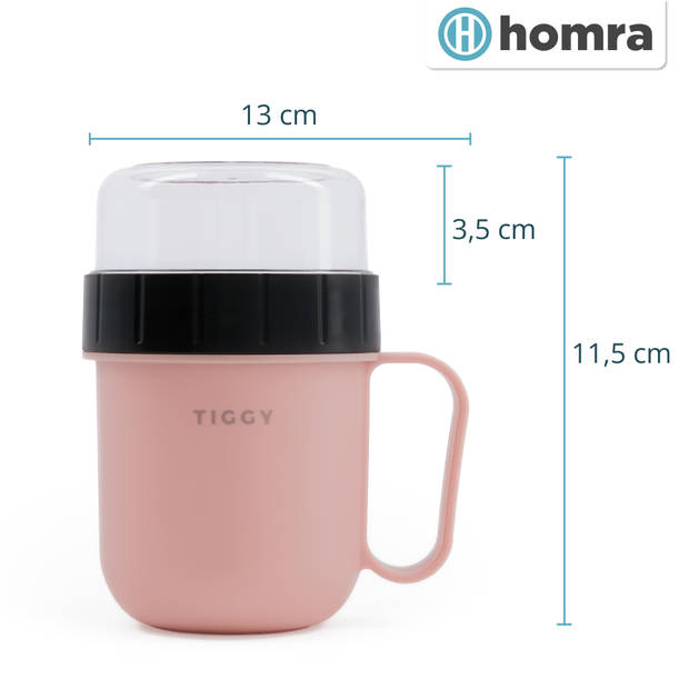 Homra lunchpot TIGGY Pink