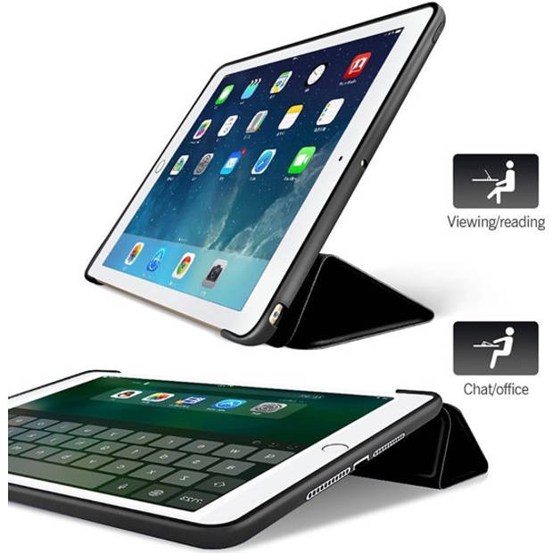 HEM Siliconen iPad hoes geschikt voor iPad 5/ iPad 6/ iPad Air/ iPad Air 2 - 9.7 Inch - Zwart - Met Stylus