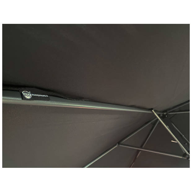 CUHOC Gemini Parasol - Ø 300 cm - Grijs / Antraciet