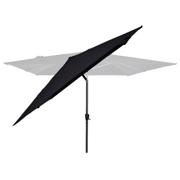 VONROC Premium Stokparasol Rosolina 280x280cm - Incl. beschermhoes – Vierkante parasol - Kantelbaar – UV werend doek - Z