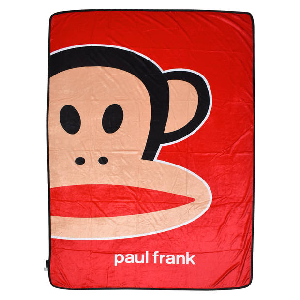 Paul Frank fleece deken junior 150 x 200 cm rood