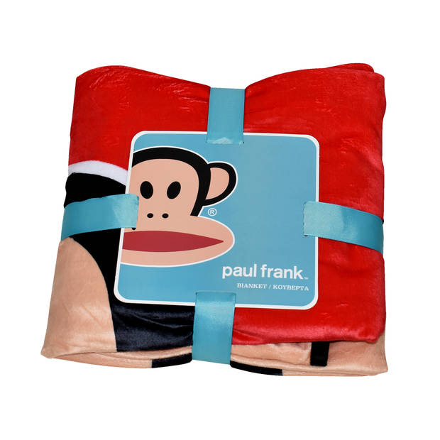 Paul Frank fleece deken junior 150 x 200 cm rood