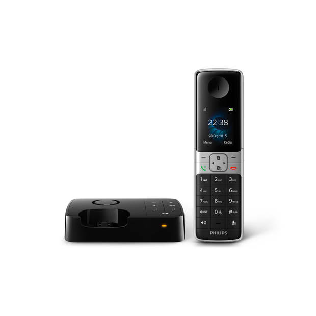 Philips DECT Telefoon D6351B - Huistelefoon 1 Handset - Plug & Play - Zwart