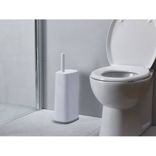 Joseph Joseph - Flex Store Toiletborstel met Extra Grote Houder - Kunststof - Wit