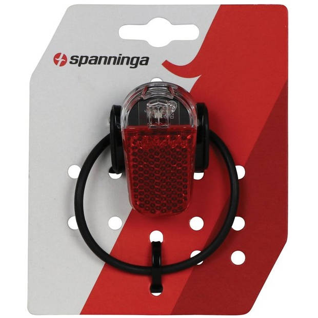 Spanninga achterlamp Presto 2 led batterij 12 cm zwart