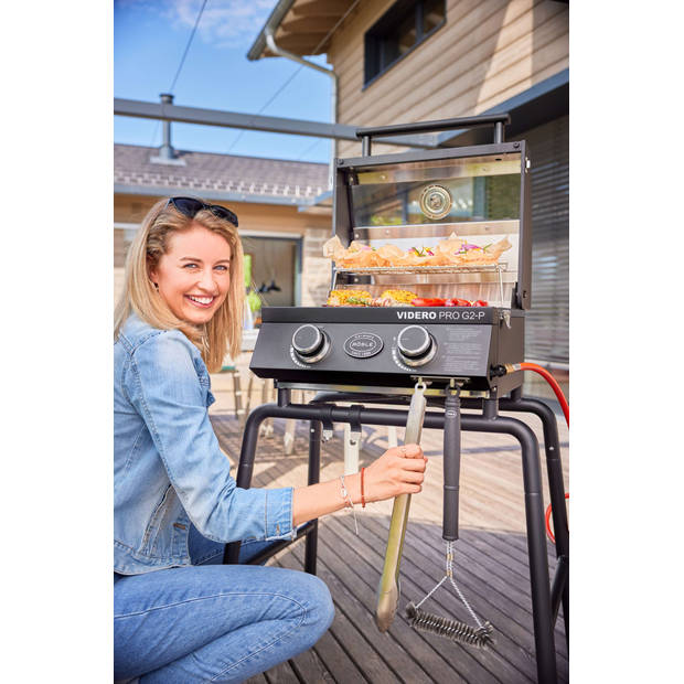 Rösle Barbecue - BBQ Accessoire Reinigingsborstel Grillrooster - Roestvast Staal - Zwart