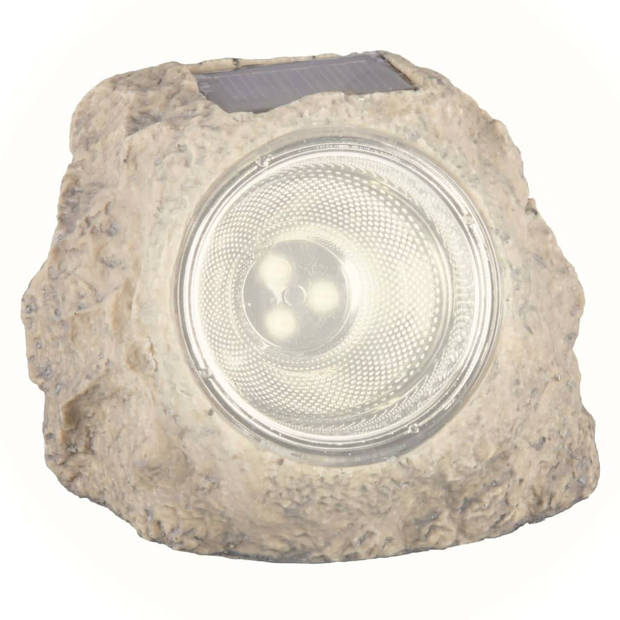 Smartwares steenlamp Ranex solar led 11,4 cm synthetisch beige