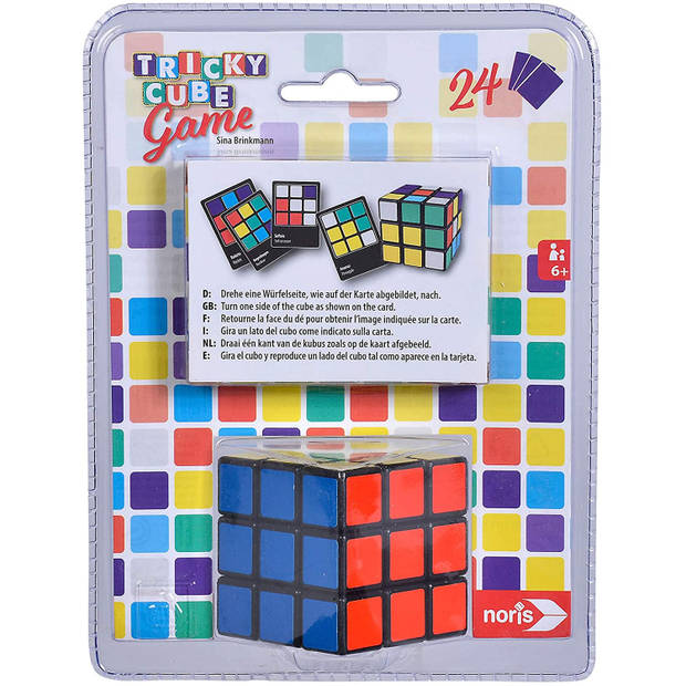 Noris puzzelkubus Tricky Cube Game junior 5,5 cm