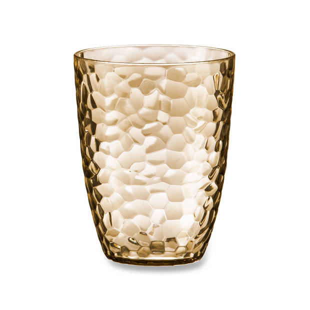 Blokker drinkglas kunststof geel - 35cl