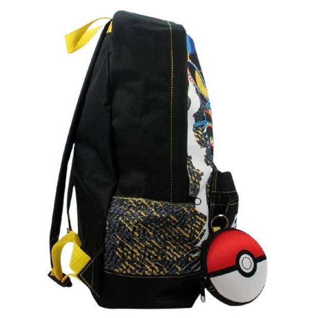Pokémon rugzak jongens 16 liter 36 x 24 cm polyester zwart/geel