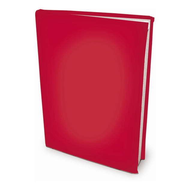 Rekbare boekenkaften A4 - Rood - 12 stuks