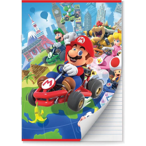 Mario Kart Schoolpakket kaftpapier voor schoolboeken en schriften