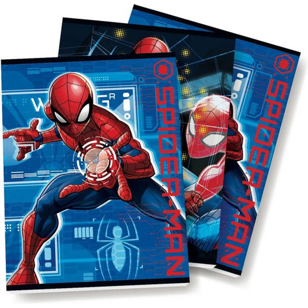 Spiderman schriften Lijn A5 KLEINE SCHRIFTEN - 3 stuks