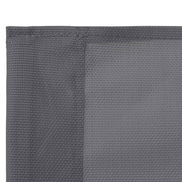 vidaXL 4-delige Loungeset stof en staal grijs