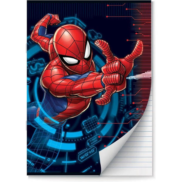 Spiderman schriften Lijn A4 - 2 stuks