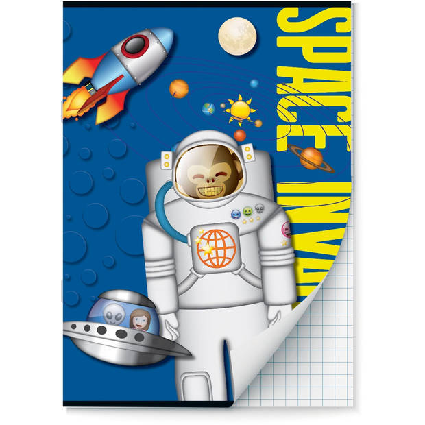 Emoij - Space Monkey - Schoolpakket kaftpapier voor schoolboeken en schriften
